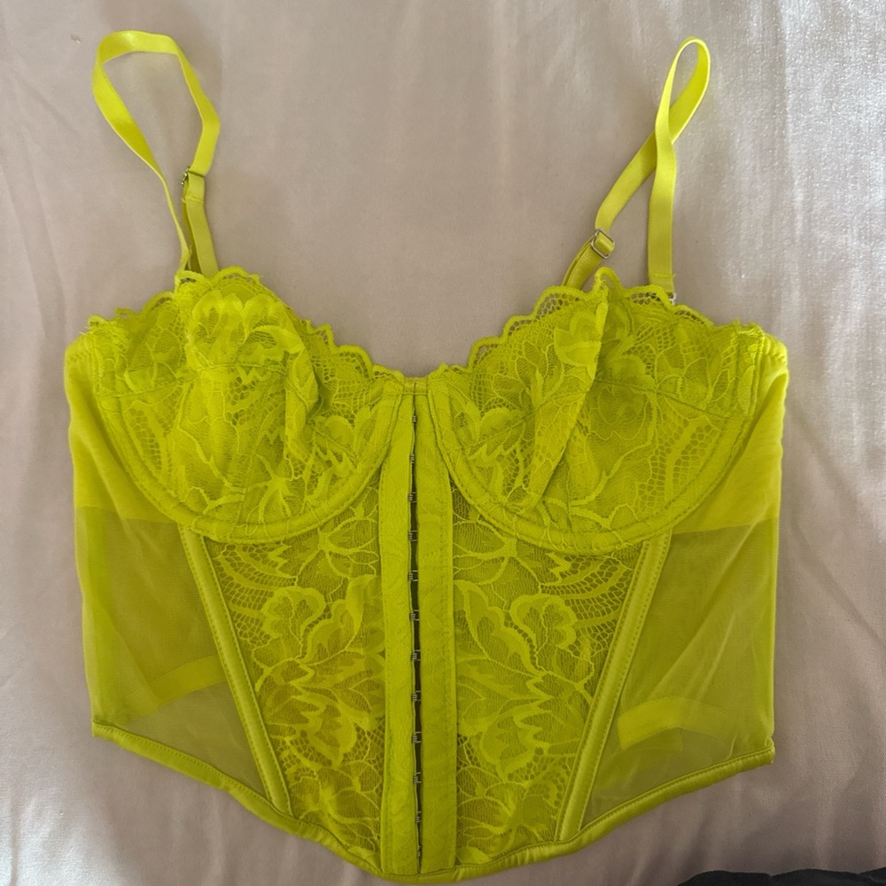 Neon Lace Bustier Corset